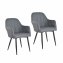 Stuhl Albany Webstoff Grau - 1