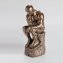 Bronzierte Skulptur: Der Denker - 1