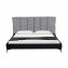 Doppelbett 180 x 200 cm Roxbury Hahnentritt Schwarz-Weiß - 1
