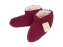 Bettschuhe Wolle farbig bordeaux - 40/41 linke - 1