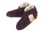Bettschuhe Wolle Noppen anthrazit - 44/45 linke - 1