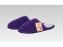 Pantoffel Wolle farbig lila - 38/39 linke - 1