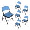 Klappstühle 6er Set Wedigo Blau - 1