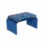 Polsterhocker B/H/T 61 x 34,5 x 40 cm Vance Blue Fantasy - 1