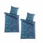 Mikrofaser Flausch Bettwäsche 2 Sets Petrol/Blau - 1