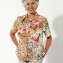 Bluse mit sommerlichem Druck - 1