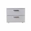Nachtschrank Weiß mit 2 Schubladen Nina - 1
