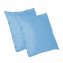 Kissen Nathalie Unifarben 2er-Set Hellblau - 1