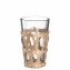Trinkglas 500 ml beige mit Geflecht GARDA - 1