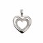 Anhänger Gold 585 Herz-Motiv mit 26 Brillanten zus. 0,11ct. - 1