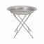 Beistelltisch rund, klappbar Metall - 1