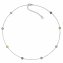 Halskette 925 Silber rhodiniert mit Zirkonia bunt - 1