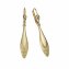 Ohrringe 375 Gold glanz matt diamantiert - 1
