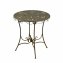 Runder nostalgischer Metalltisch Lily - 1