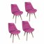 Stuhl Atlanta Velvet Uni 4er-Set - 1