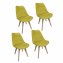 Stuhl Atlanta Velvet Uni 4er-Set - 1