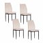 Esszimmerstuhl Madison Samt Creme 4er-Set - 1