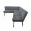 Eckbank 154 x 195 cm Anthrazit Mesilla kurzer Schenkel links - 1