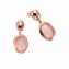 Ohrstecker 925 Silber rosé vergoldet mit Chalcedon günstig online kaufen