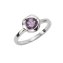 Ring 925/- Sterling Silber glanz Amethyst lila - 1