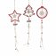 Holzanhänger 3er Set Stern, Weihnachtsbaum, Weihnachtskugel - 1