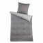 Mako Satin Bettwäsche 2-Teilig Grau 135 x 200 cm - 1