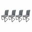 Stuhl Kinsey Grau 4er-Set - 1