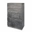 Kommode mit 5 grifflosen Schubladen Thekla Beton - 1