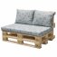 Palettenkissen - Set Grau - 1