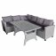 Outdoor Möbel Ecksofa mit Tisch - 1