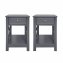 Nachttisch Hayet Grau 2er-Set - 1