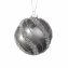 Weihnachtskugel Ø 8 cm Silber mit Glitzersteinen - 1