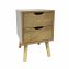 Nachttisch 2 Schubladen Thekla Baumscheibe - 1