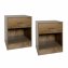 Nachtschrank 2er Set Thekla Eiche - 1