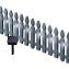 Zierzaun Nessa Solar Palisade 4-teilig Grau - 1