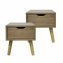 Nachttisch 1 Schublade 2er-Set Thekla Artisaneiche - 1