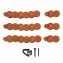 Beetumrandung Nessa Solar Palisade 12-teilig Terracotta - 1
