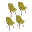 Stuhl Atlanta Velvet Uni 4er-Set - 1