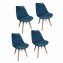 Stuhl Atlanta Velvet Uni 4er-Set - 1