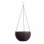 Blumenampel Nessa Rattanoptik Braun - 1