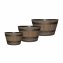 Blumenkübel Nessa Holzoptik 3er-Set - 1