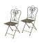 Gartenstuhl 2er Set Lily Braun - 1