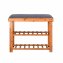 Sitzbank mit Schuhregal Anea Holz Natur-Grau - 1