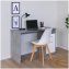 Schreibtisch 120 x 76 cm Beton Weiß - 1