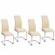 Esszimmerstuhl SallyC Kunstleder 4er-Set Beige - 1