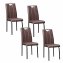 Esszimmerstuhl Denton Antikbraun 4er-Set - 1