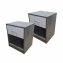 Nachtschrank 2er Set Nina Beton Weiß - 1