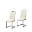 Schwingstuhl 2er Set PU creme DannyP - 1
