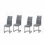 Schwingstuhl 4er Set PU grau DannyP - 1