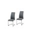 Schwingstuhl 2er Set PU grau SallyC - 1
